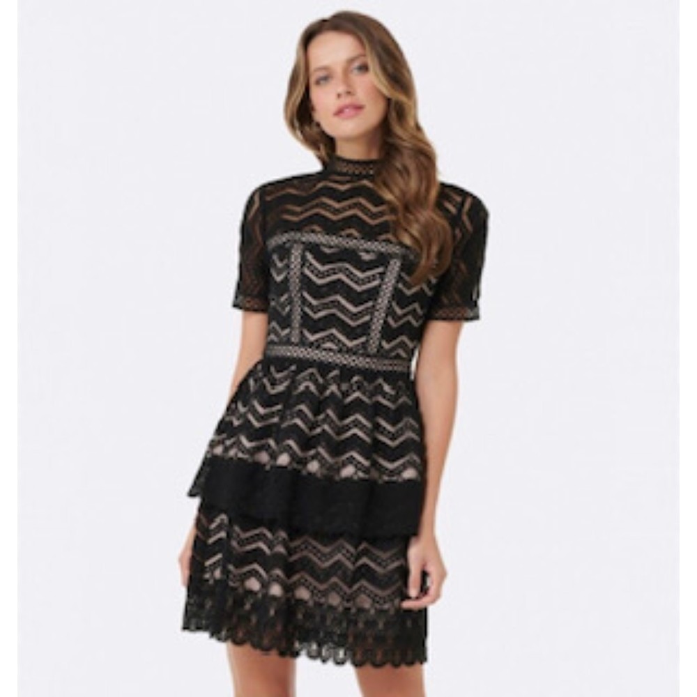 Ever New Melbourne Lace Black Dress